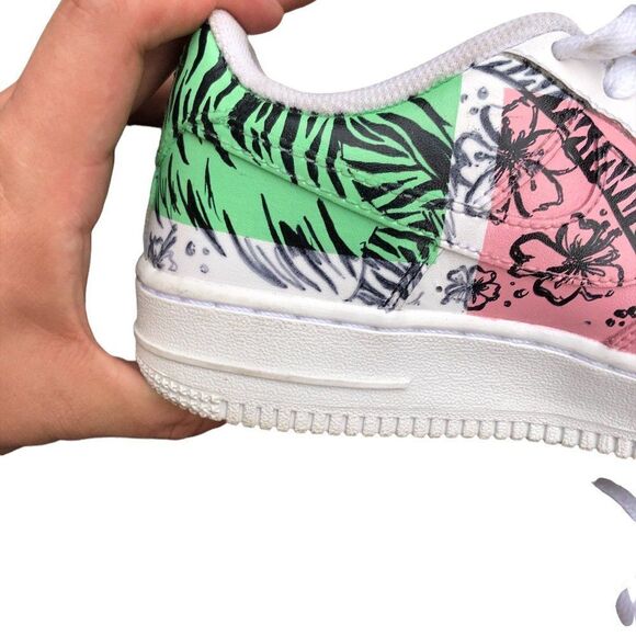 Custom Air Force 1 Low 'Tiger Print' Size 6 - Picture 14 of 16